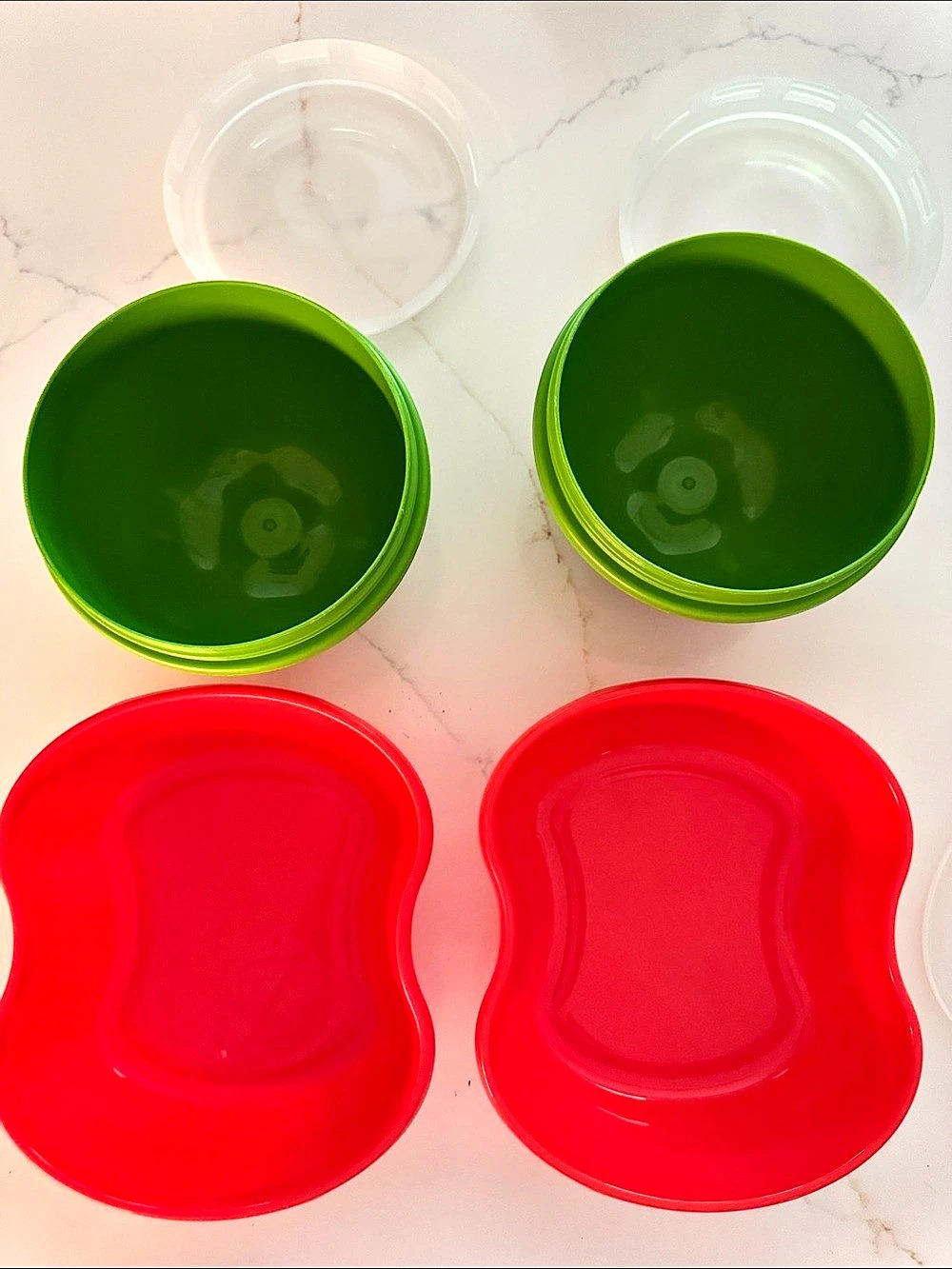 Preserve Mini Food Storage Container 8 oz Green & Red